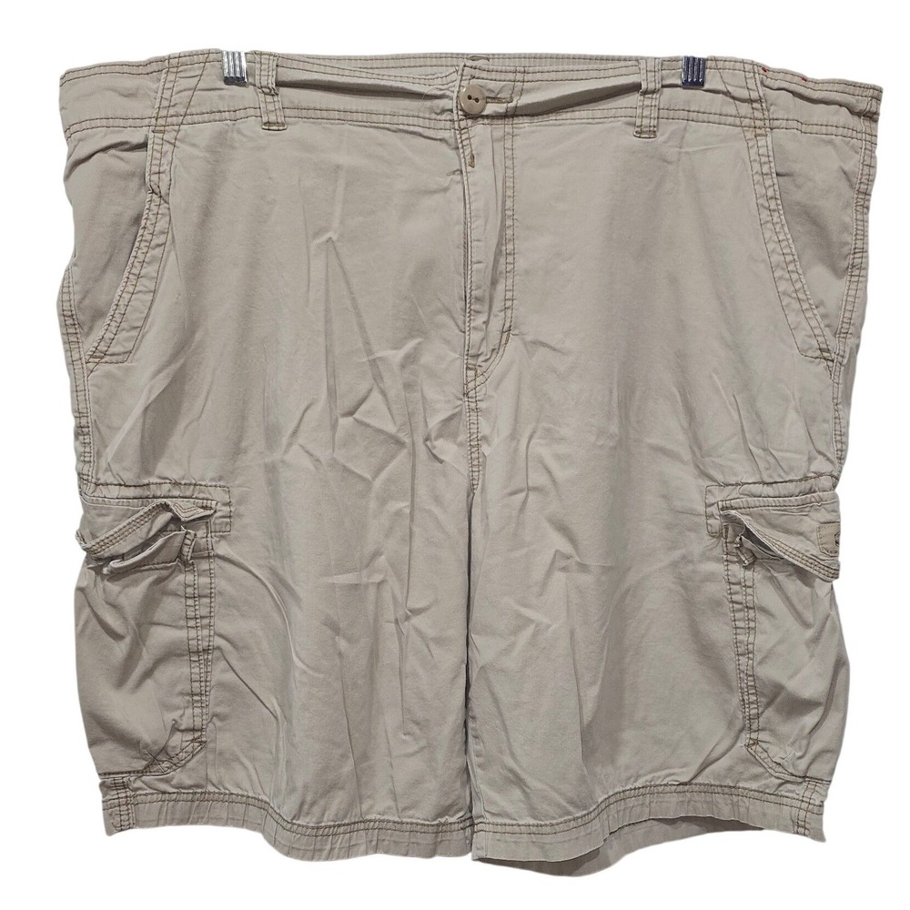 Unionbay Mens Khaki Cargo Shorts Tan Stretch Cotton Size 46 YB81714
